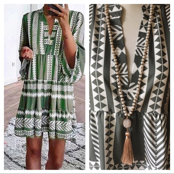 5⭐️Fave!! The Alpine dress in Moss - Picture 2 of 5